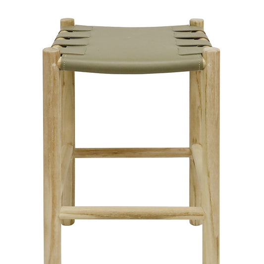 TEAK STOOL - Sage - 20% OFF