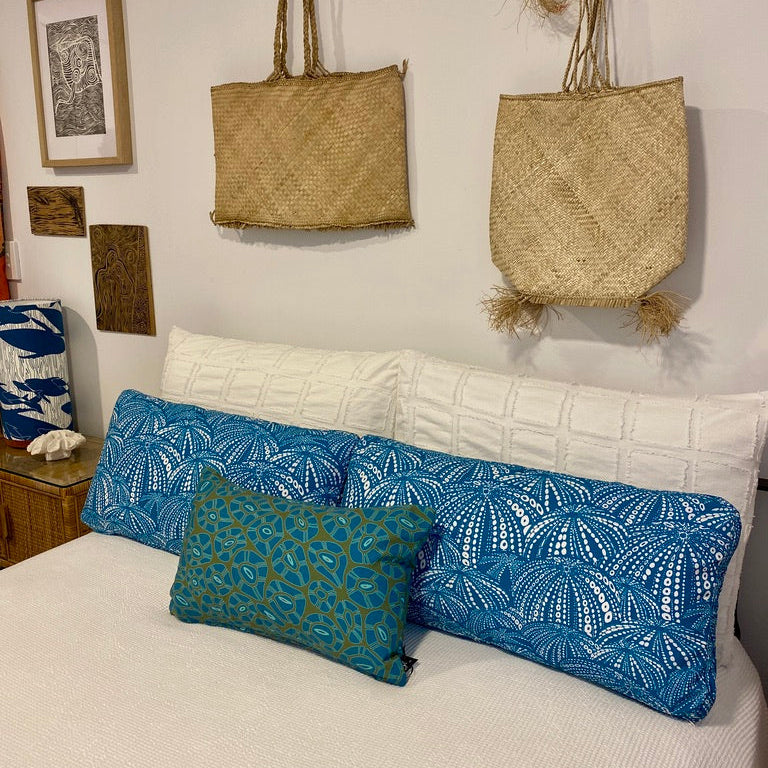 Outdoor / Indoor Long Cushion | Urchin, Teal