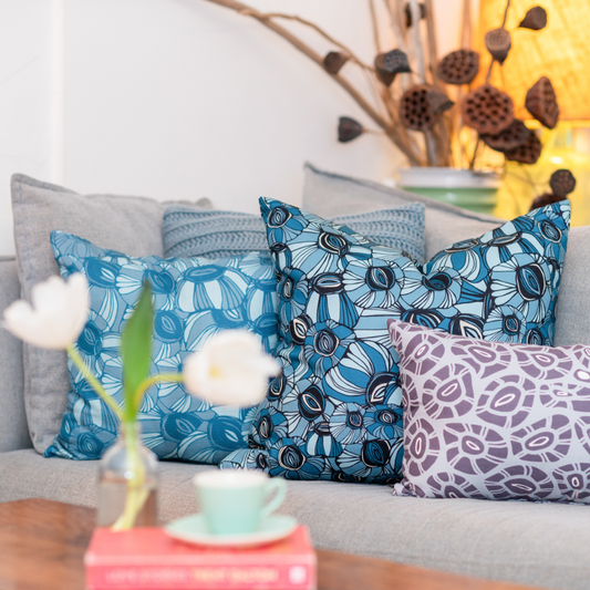 Barnacle Frenchmans Cushion – Coastal Outdoor by Jess Scott