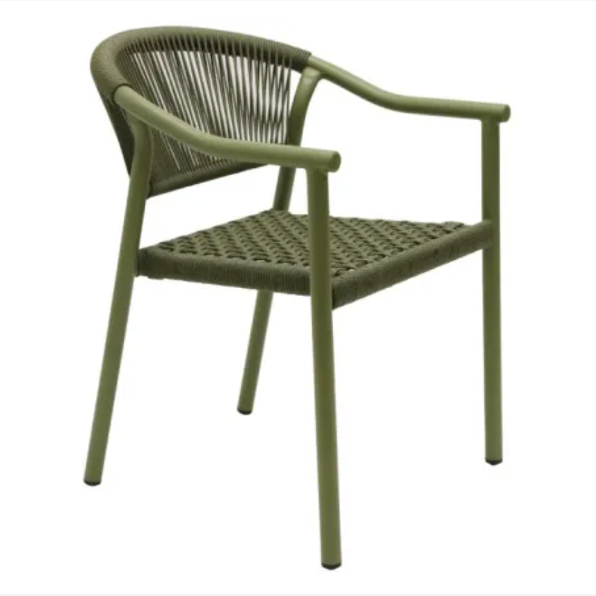 Outdoor Stackable Chepas Chair - Olive Set of 4