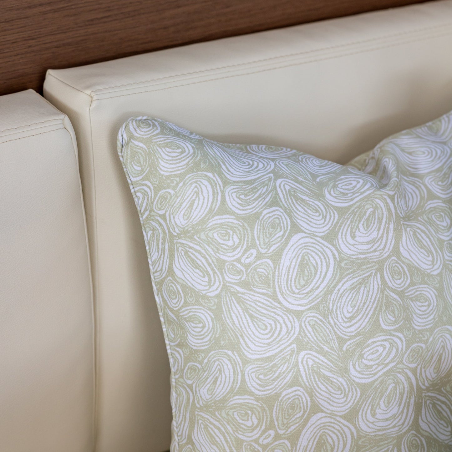 Seascape Eddies Pearl Cushion – Outdoor Coastal by Jess Scott
