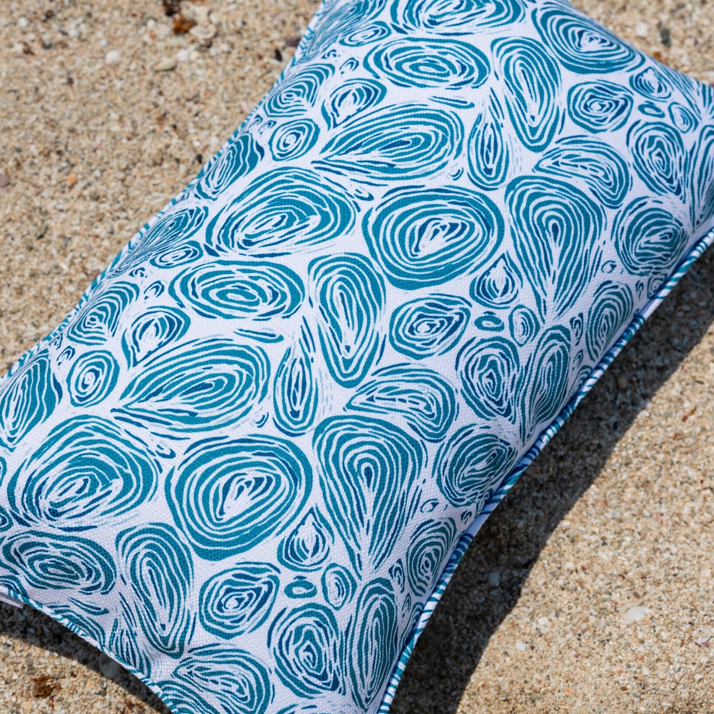 Seascape Eddies Reef Cushion – Outdoor Coastal by Jess Scott