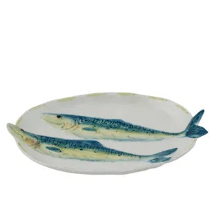Ceramic Sardine Plate - Oval - PICK UP ONLY