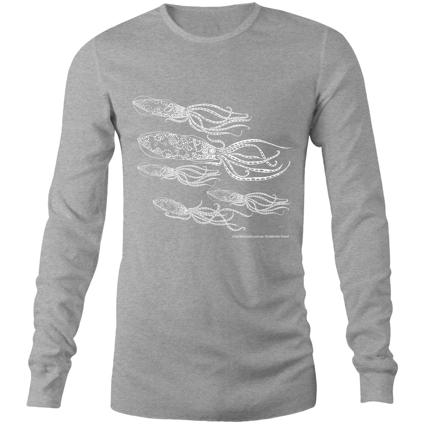 Printed to order- Unisex SQUID - Long Sleeve T-Shirt