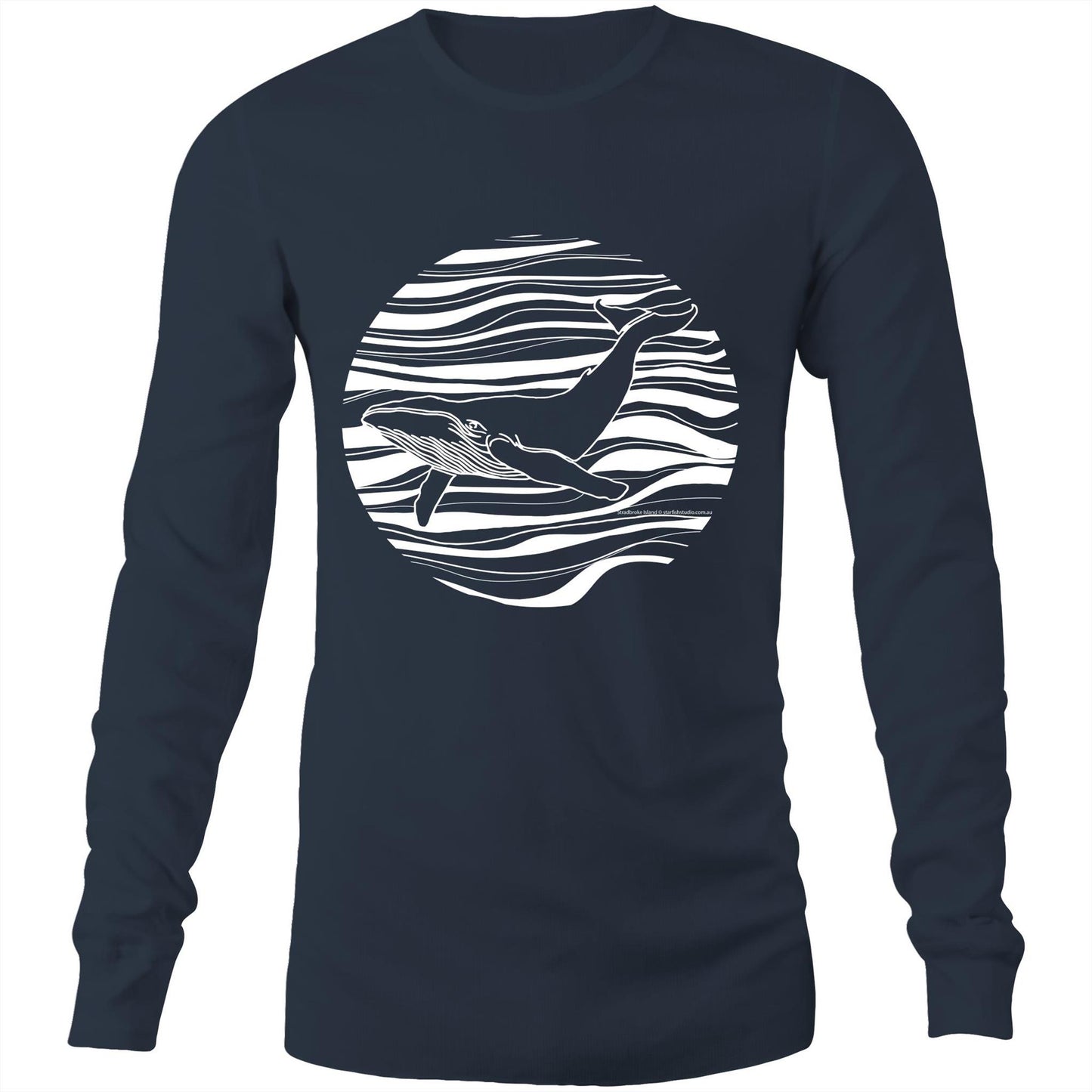 Printed to order- Unisex WHALE - Long Sleeve T-Shirt