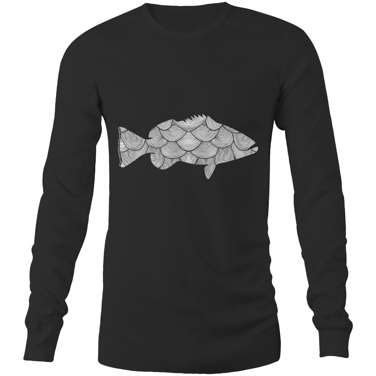 Printed to order- Unisex FISH - Long Sleeve T-Shirt