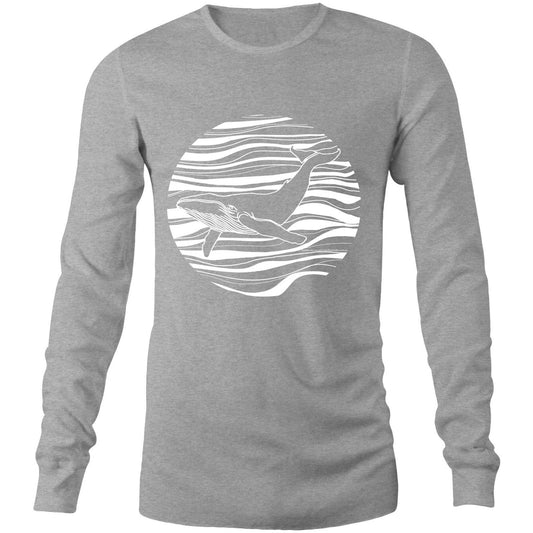 Printed to order- Unisex WHALE - Long Sleeve T-Shirt