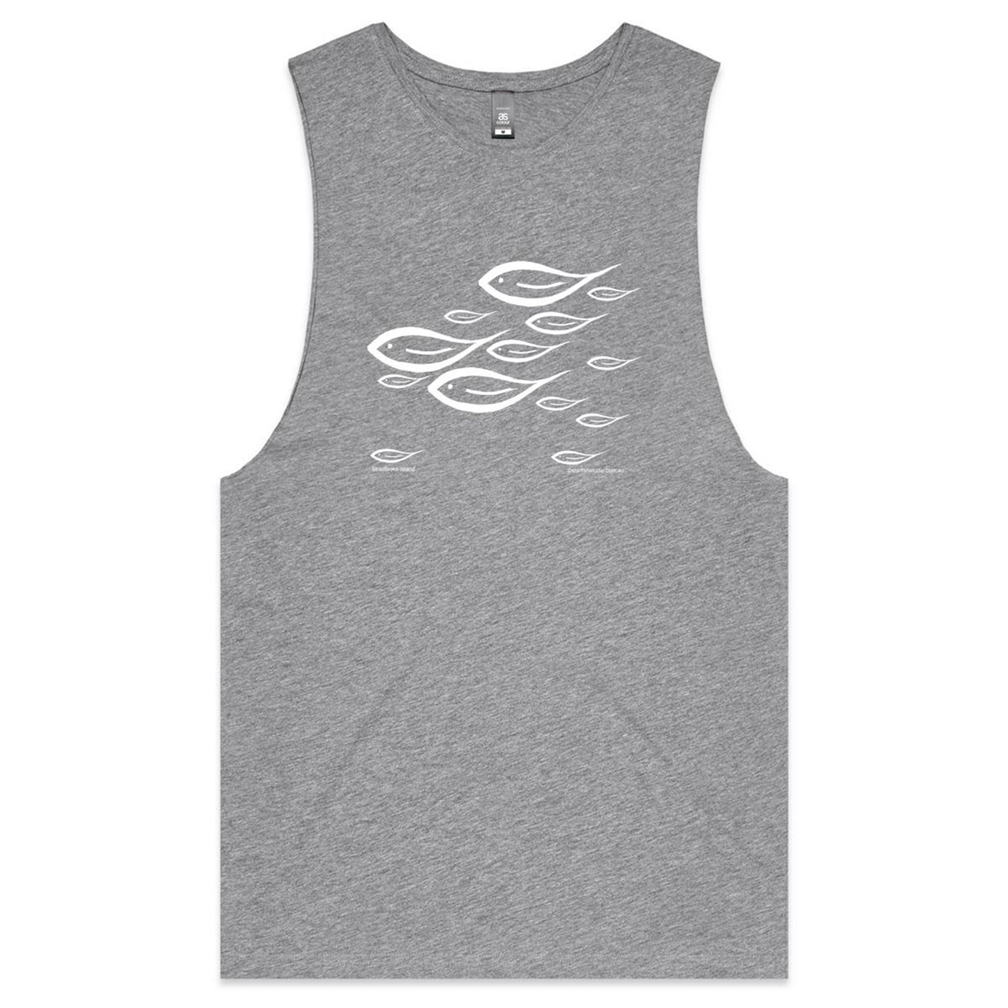 CUSTOM Mens Tank FISH SWIMMING