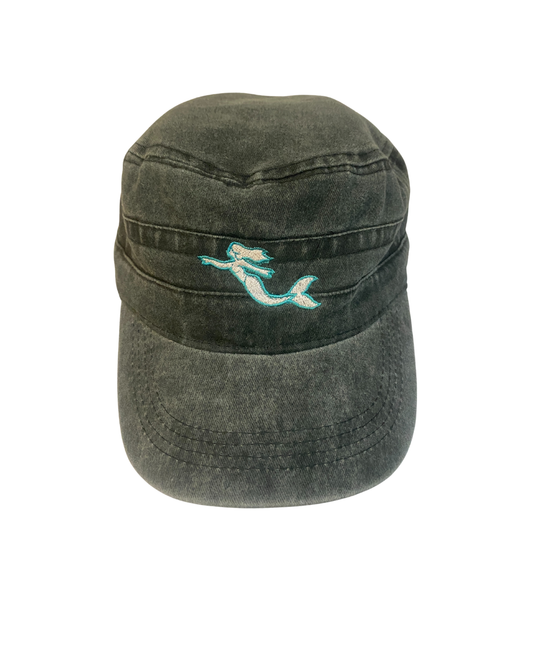 Mermaid Train Driver Cap - Green