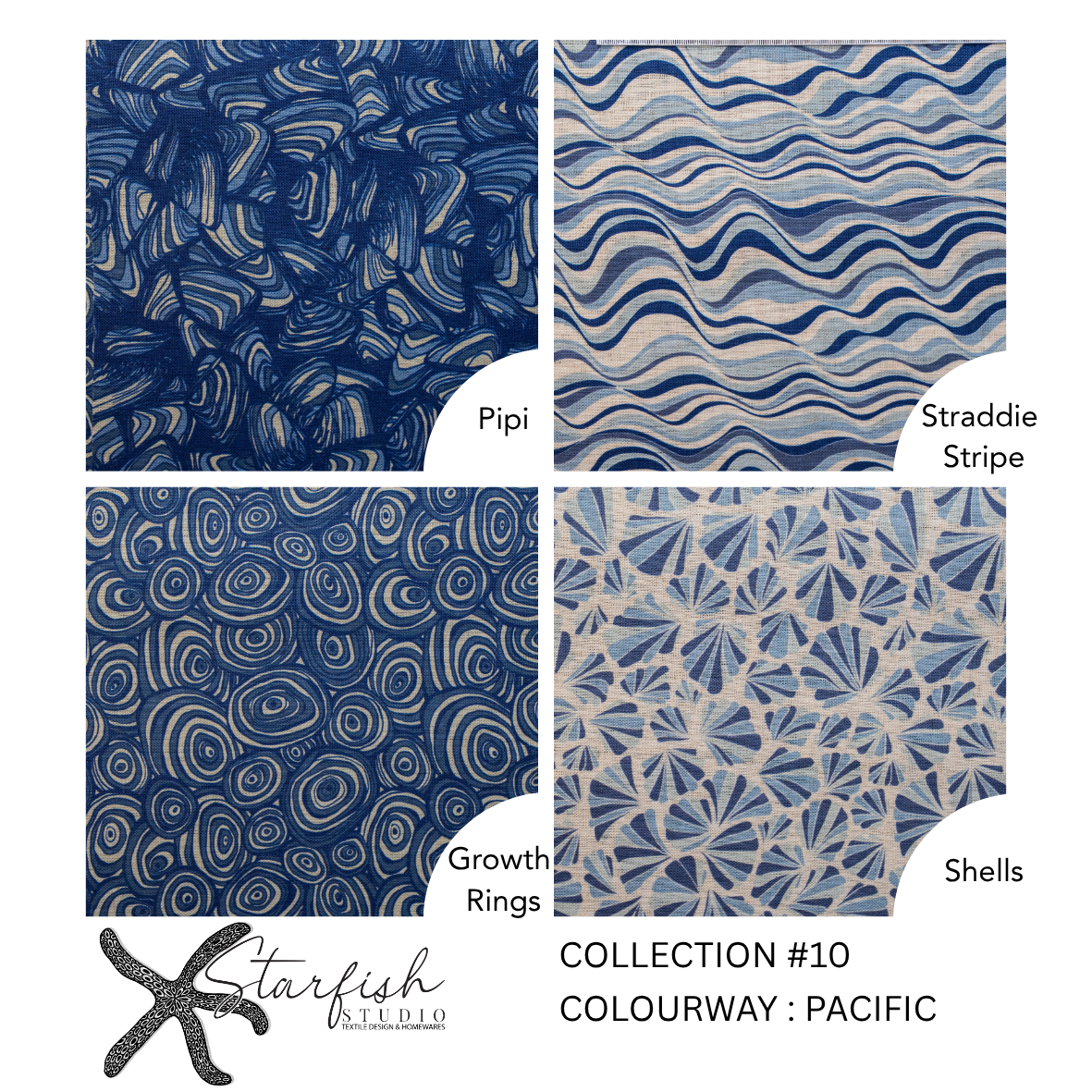 #10 Collection, Linen STRADDIE STRIPE - Meterage