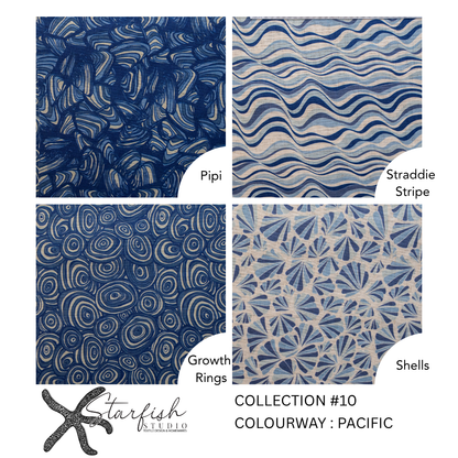 #10 Collection, Linen STRADDIE STRIPE - Meterage