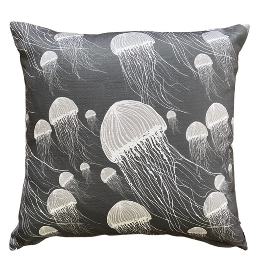 Outdoor / Indoor Cushion | Jellyfish - Driftwood