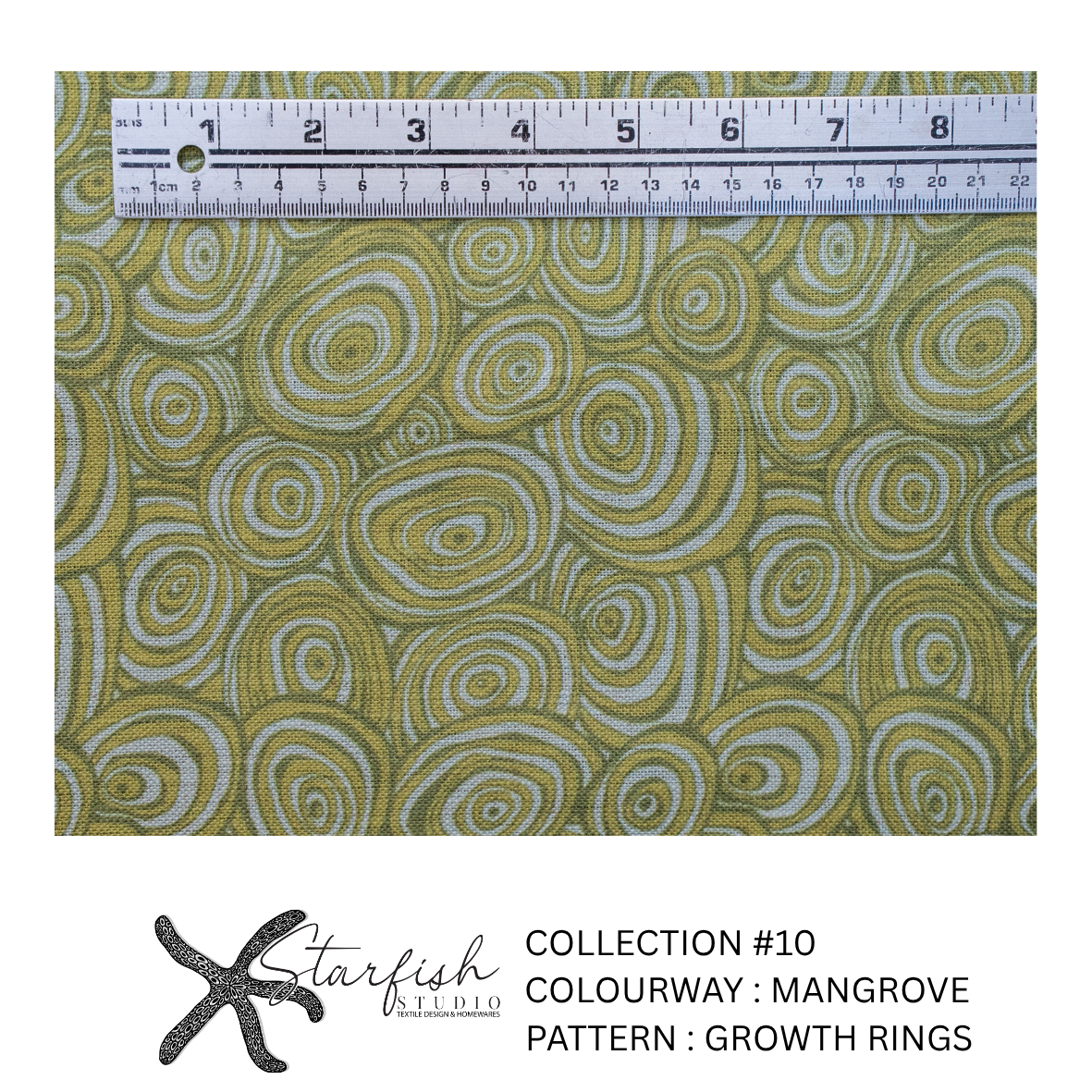 #10 Collection, Linen GROWTH RINGS - Meterage
