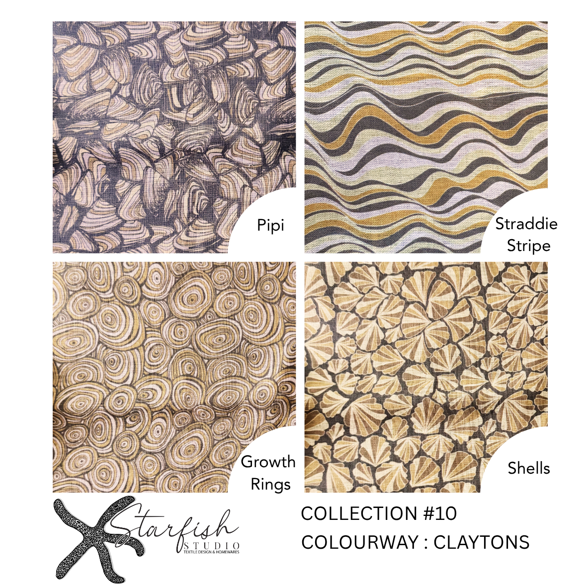 Swatch Book - #10 Collection - Claytons  Colourway - Linen