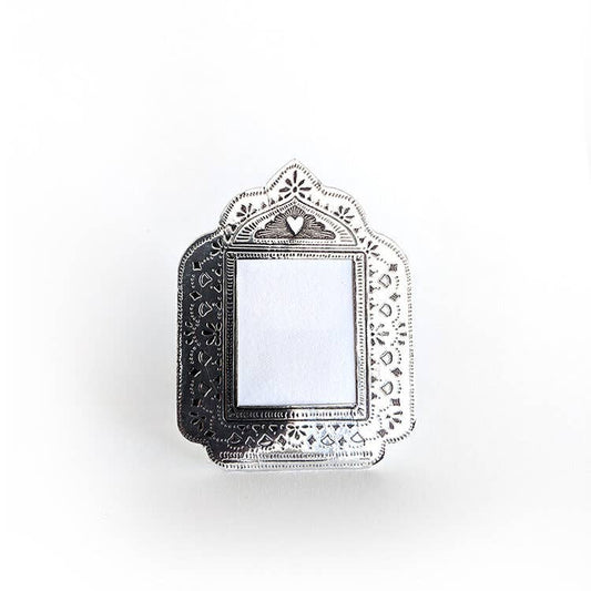 Small Silver Faux Tin Frame