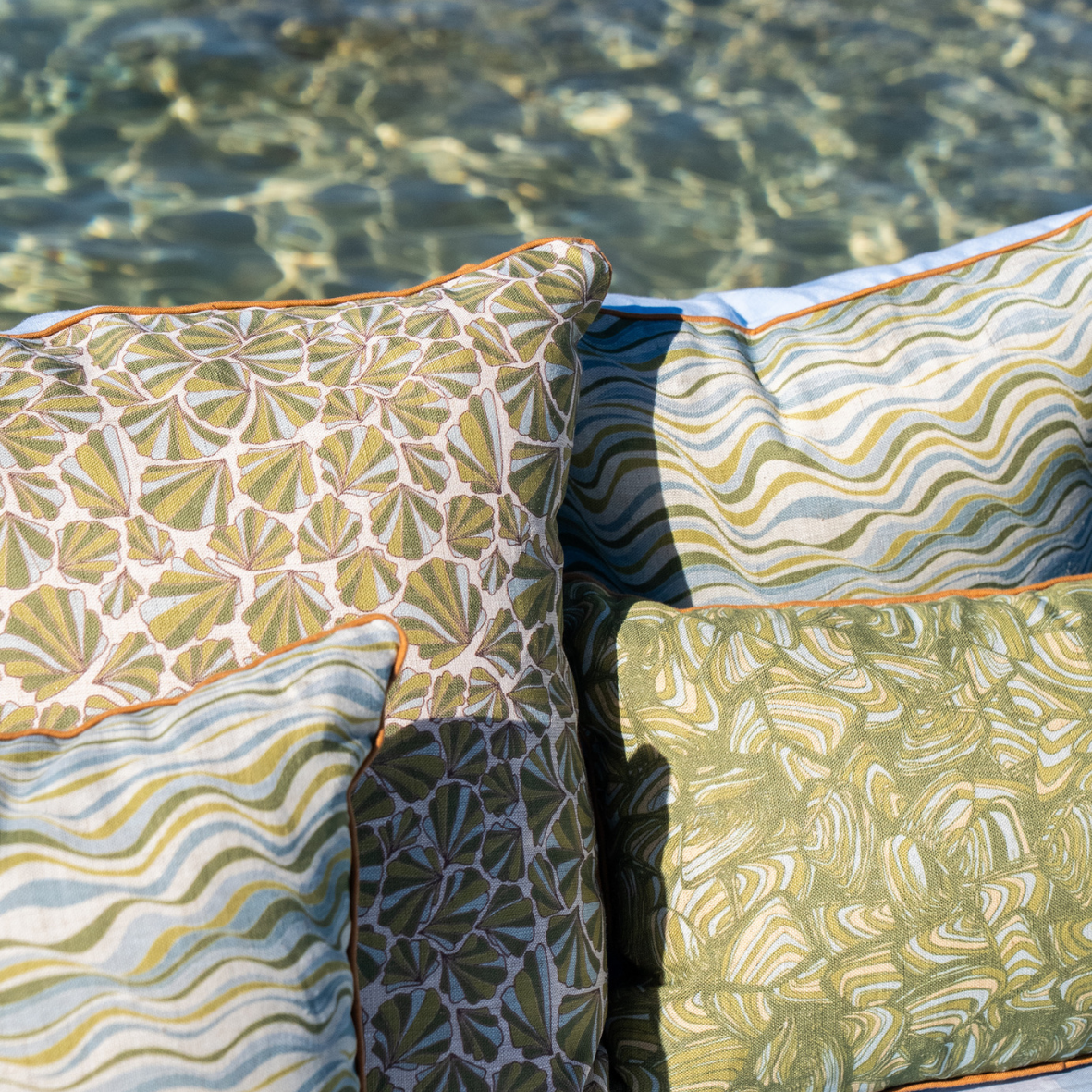 Linen Cushion Cover - Mangrove - Pipi