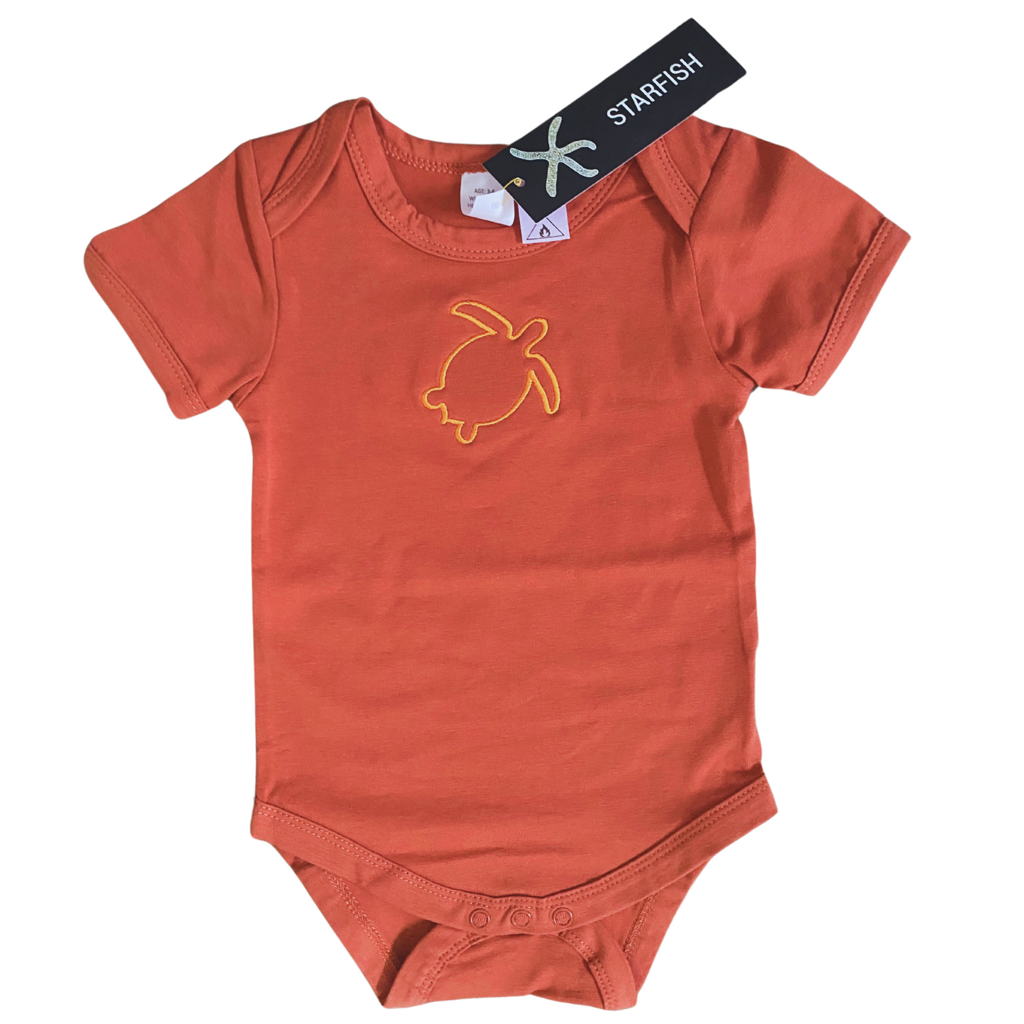Turtle - Onesie - Berry+Tangerine