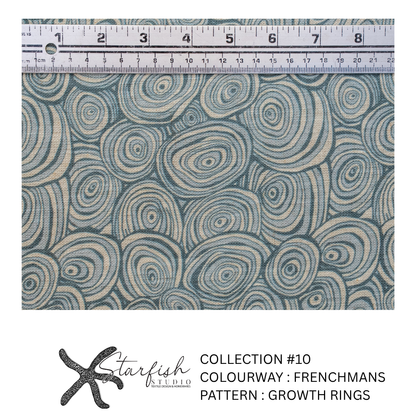 #10 Collection, Linen GROWTH RINGS - Meterage