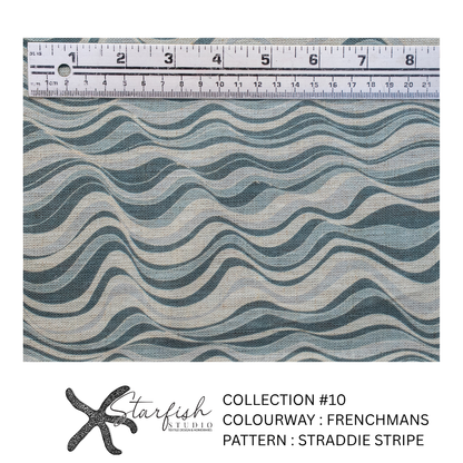 #10 Collection, Linen STRADDIE STRIPE - Meterage