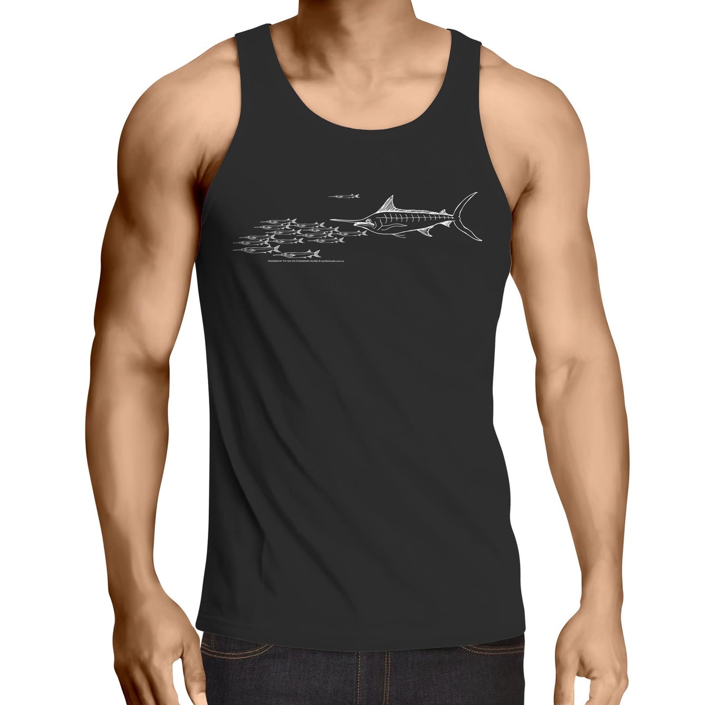 CUSTOM Mens Singlet MARLIN