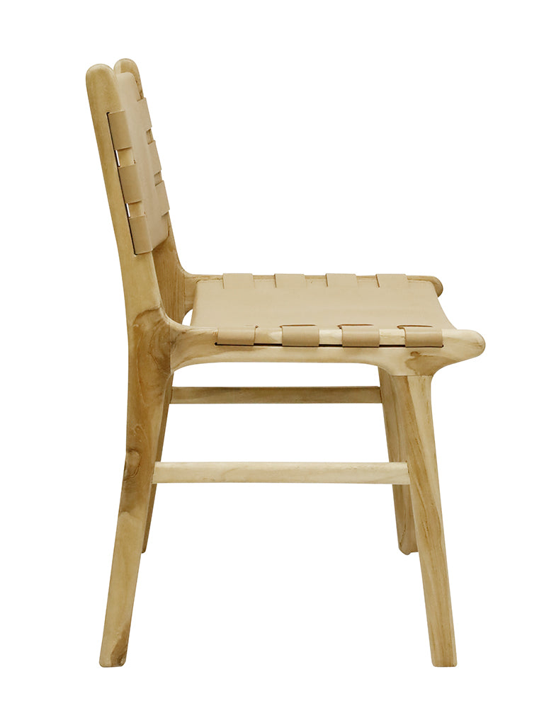 TEAK CHAIR - Tan