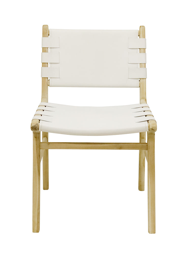 TEAK CHAIR - White