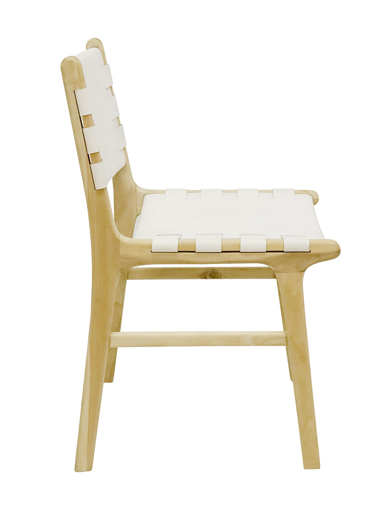 TEAK CHAIR - White