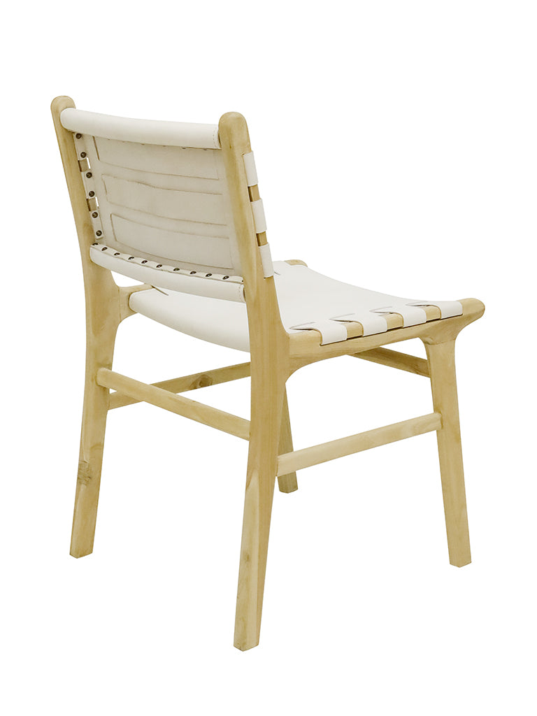 TEAK CHAIR - White