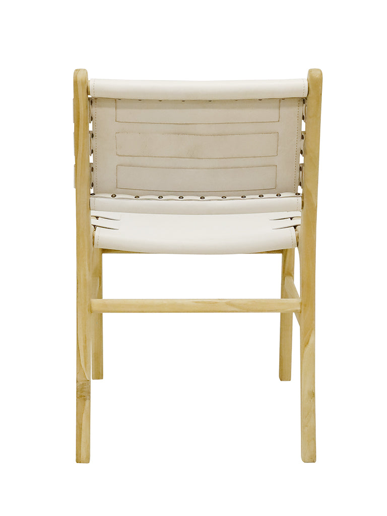 TEAK CHAIR - White