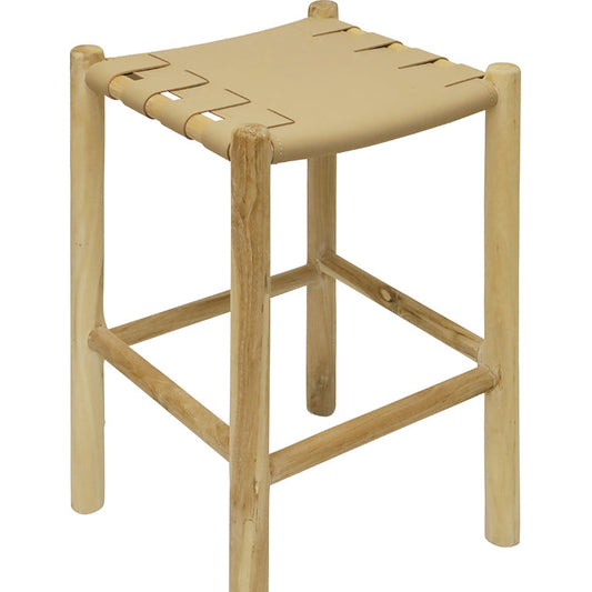 TEAK STOOL - Blush  - 20% OFF