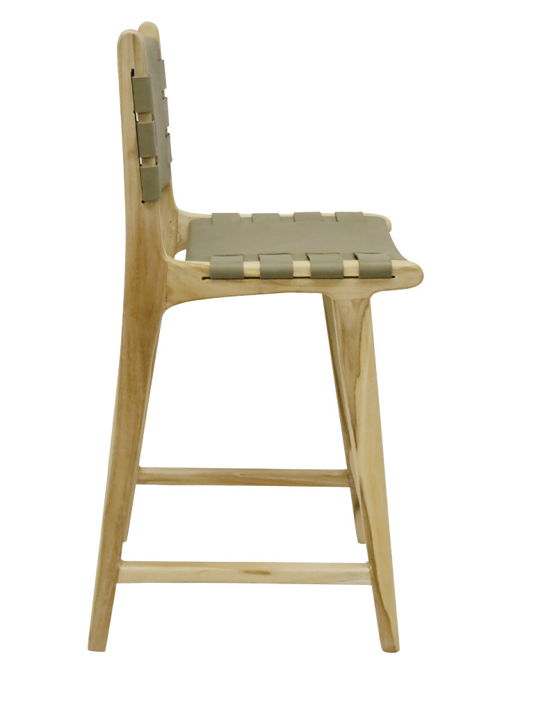 TEAK BAR STOOL - Sage