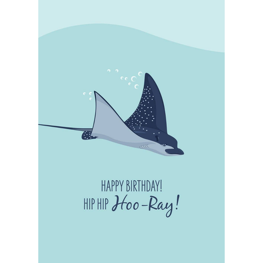 Birthday Card - Spotted Eagle Ray