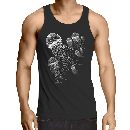 CUSTOM Mens Singlet JELLYFISH SMACK