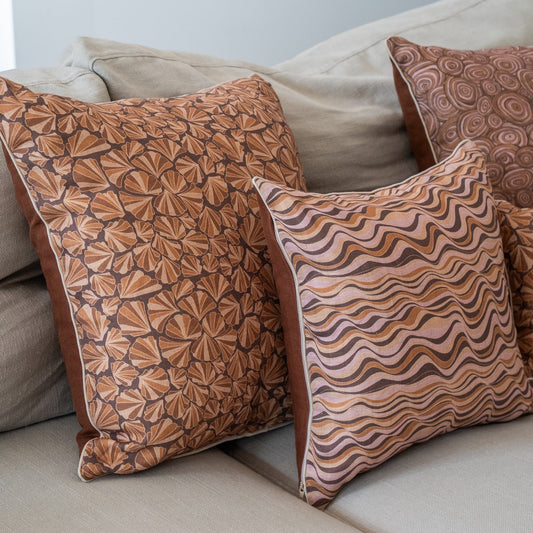Linen Cushion Cover - Claytons - Straddie Stripe