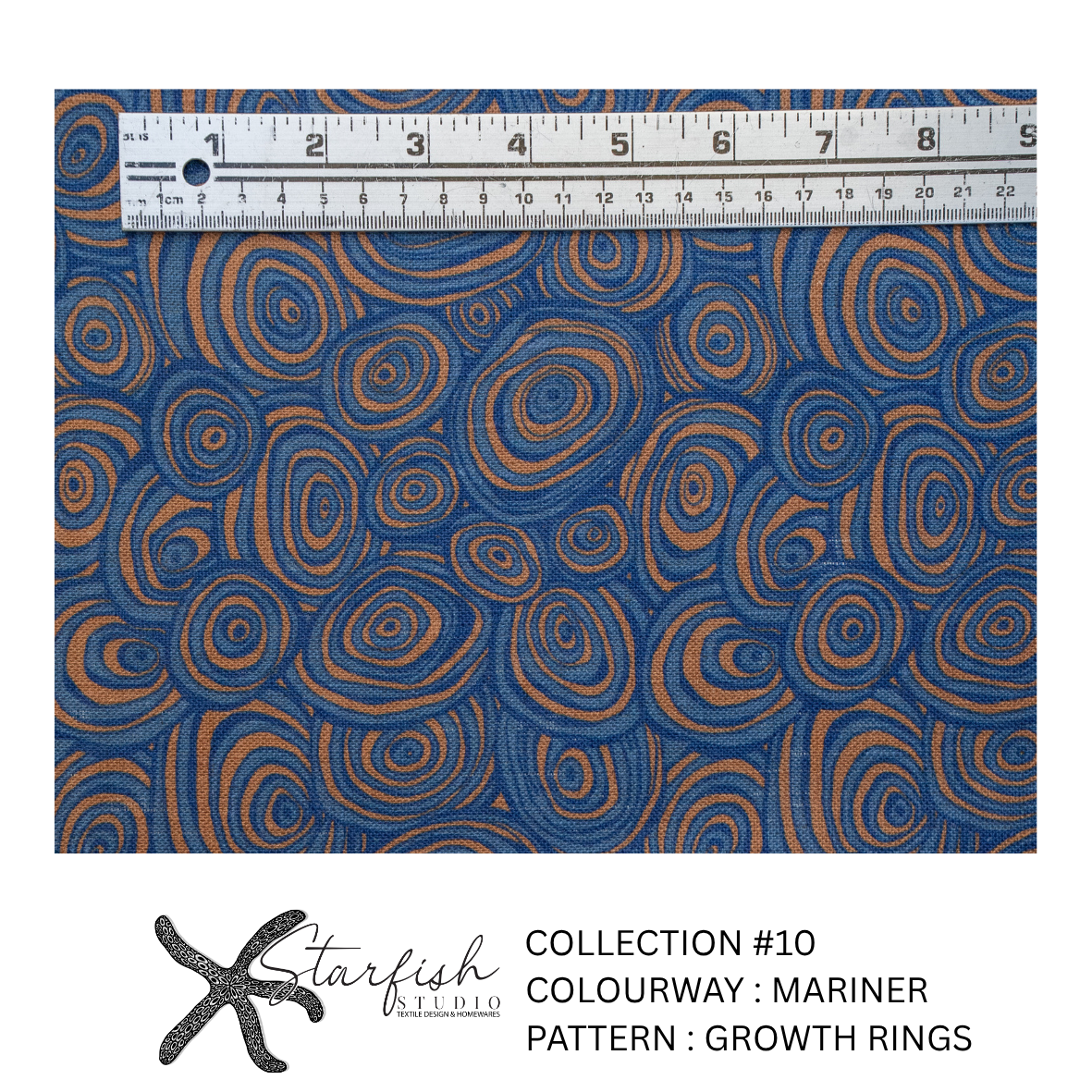 #10 Collection, Linen GROWTH RINGS - Meterage