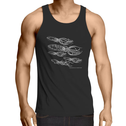 CUSTOM Mens Singlet SQUID