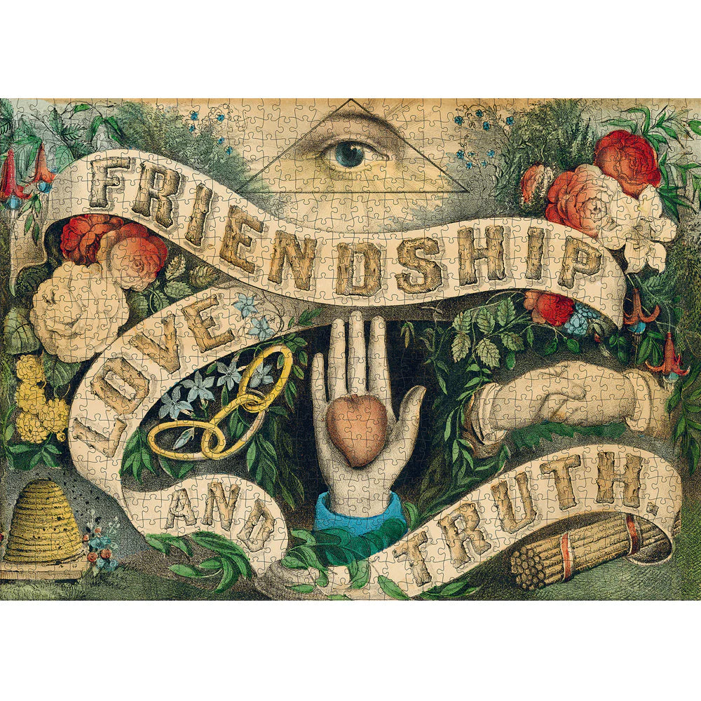 John Derian- Friendship,Love & Truth Puzzle - 1000Pce