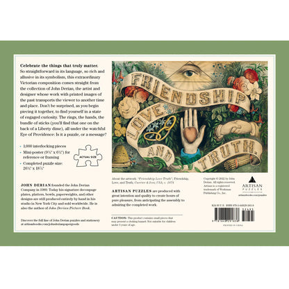 John Derian- Friendship,Love & Truth Puzzle - 1000Pce