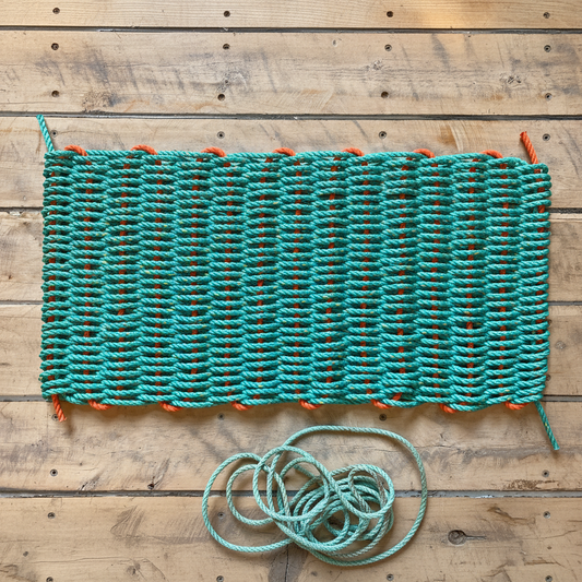 handwoven rope doormat starfish studio stradbroke island
