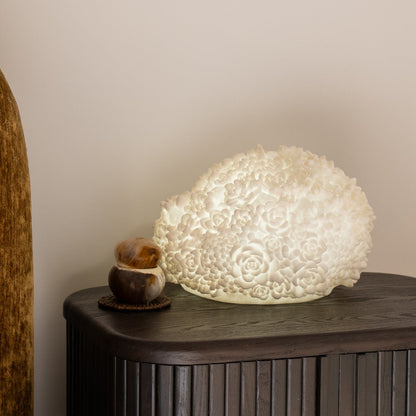 Sculptural succulent-inspired lamp for coastal interiors
