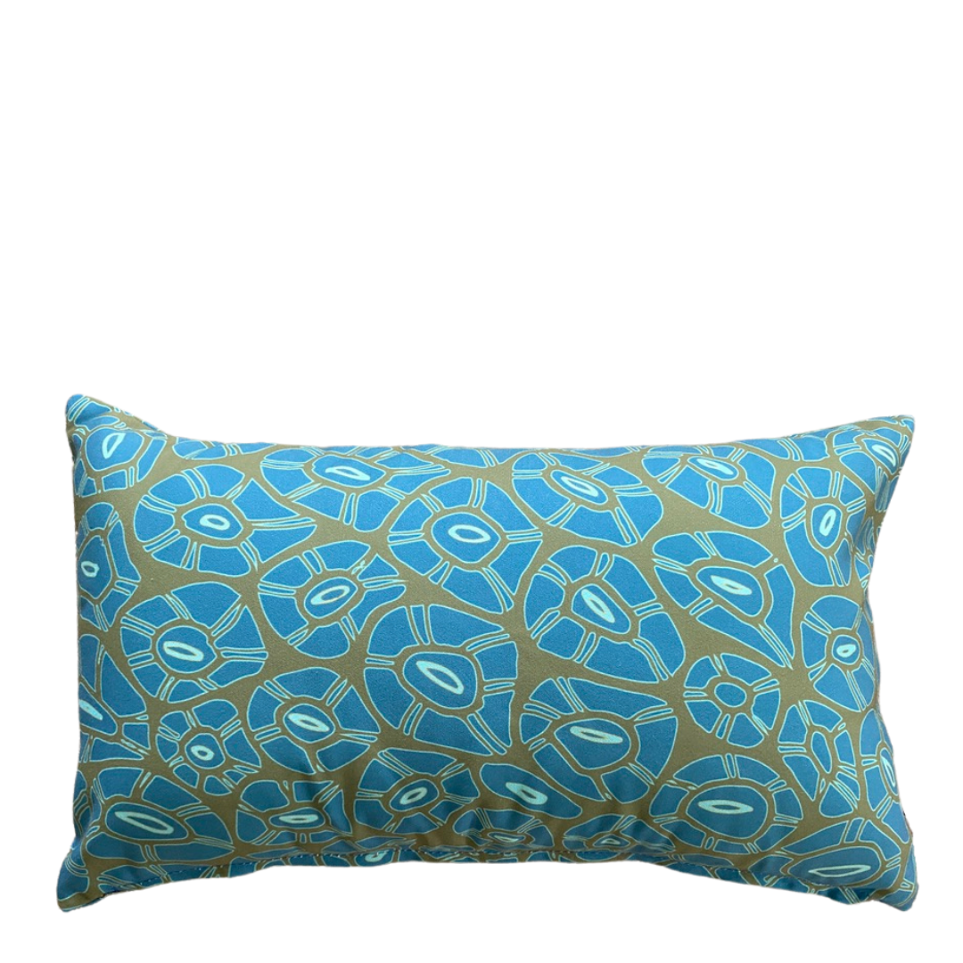 Coral Light Rockpool Cushion – Outdoor Coastal by Jess Scott