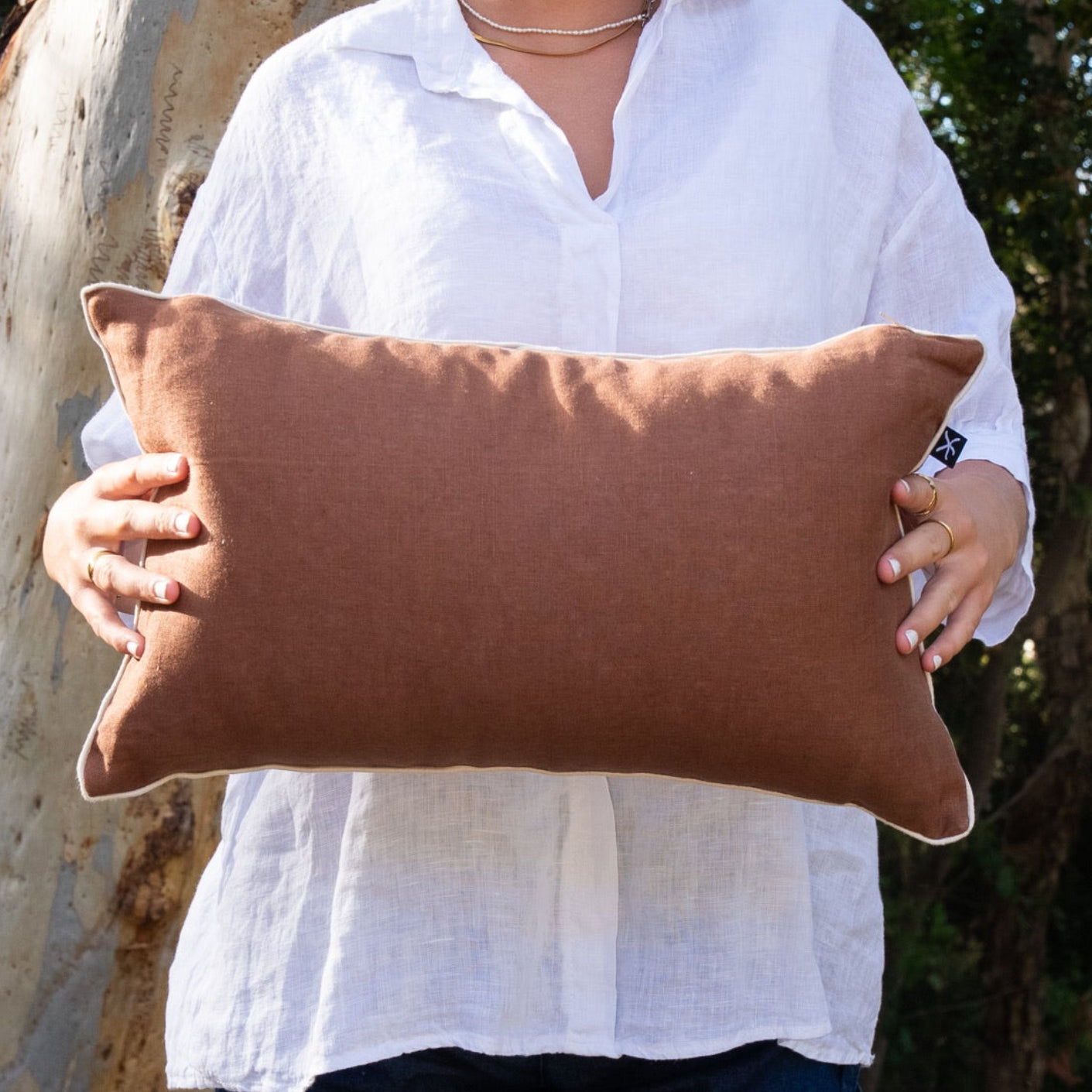 Linen Cushion Cover - Claytons - Growth Rings