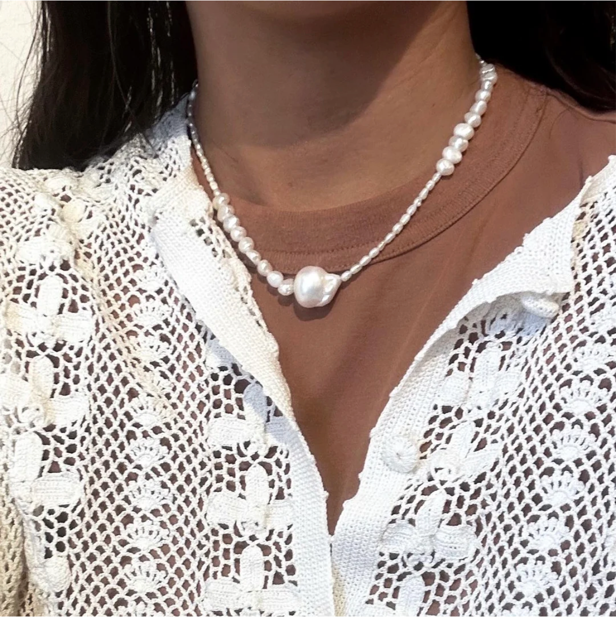 Andorra Pearl Necklace - BRIWOK