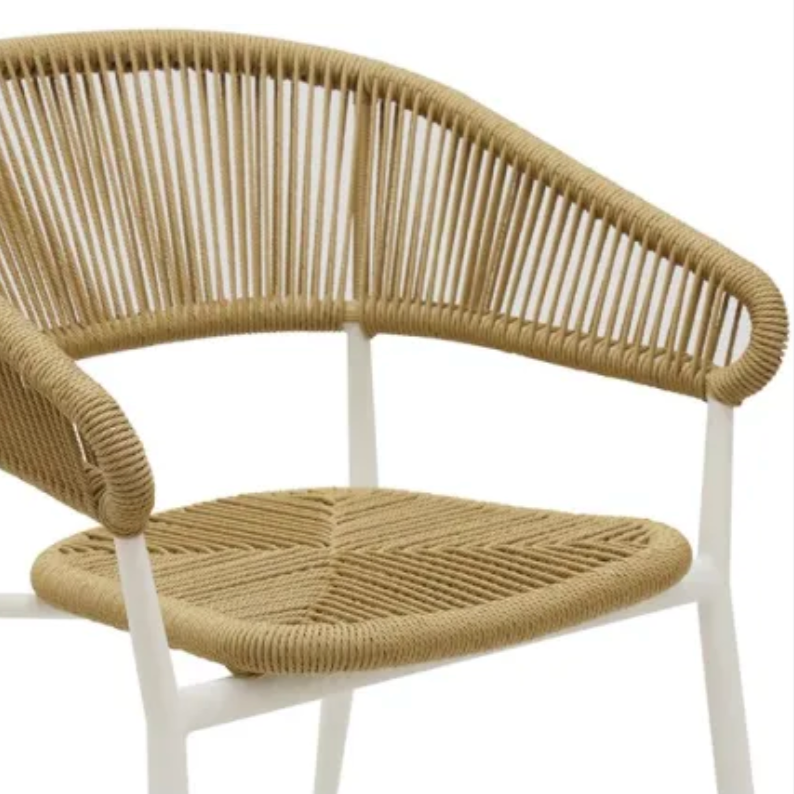 Outdoor Stackable Eulo Chair -  White Set of 4