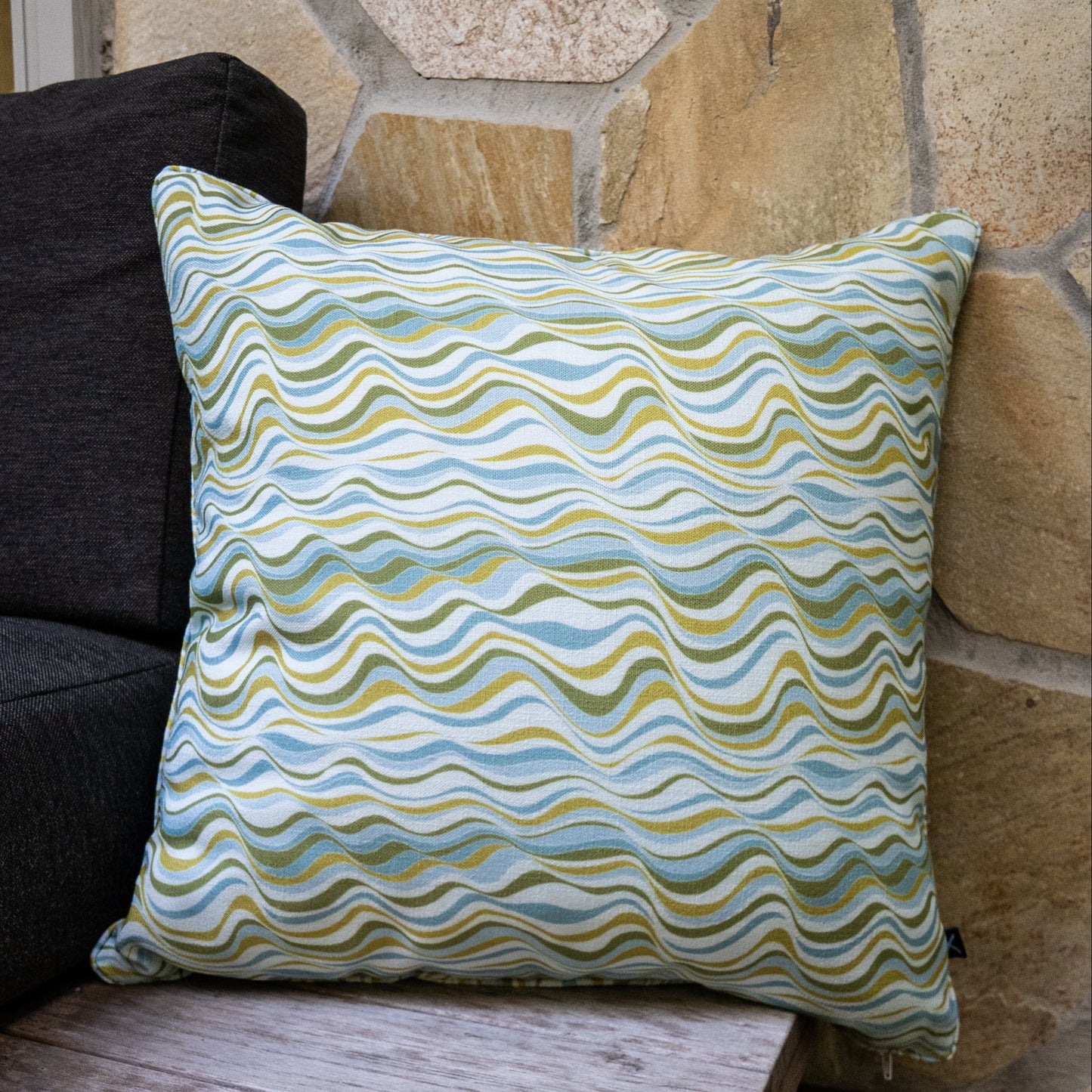 Outdoor / Indoor Cushion Cover - Straddie Stripe - Mangrove
