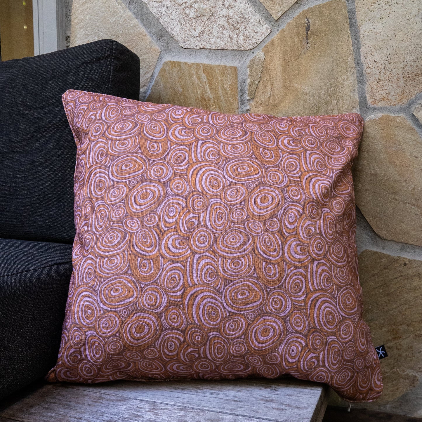 Outdoor / Indoor Cushion Cover - Growth Rings - Claytons