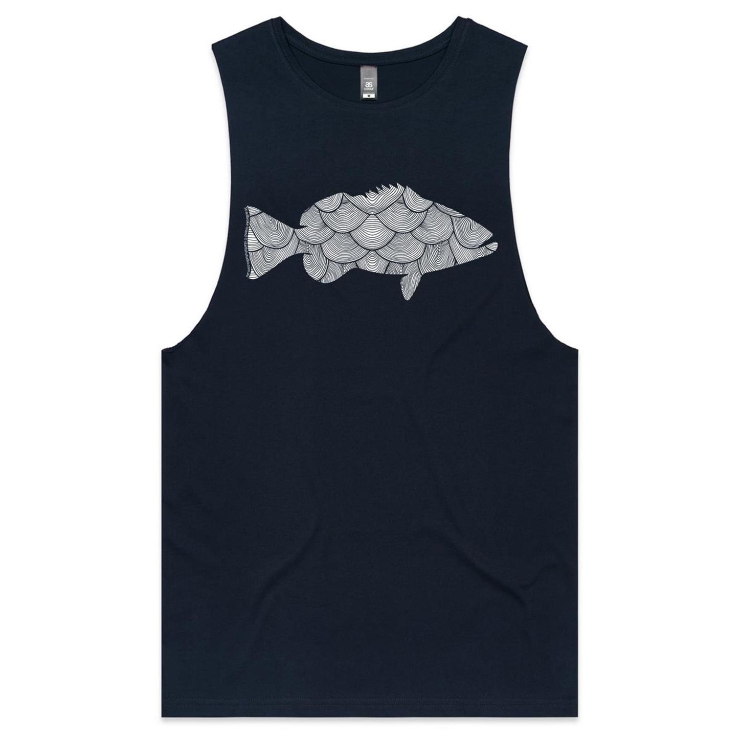 CUSTOM  Mens Tank FISH