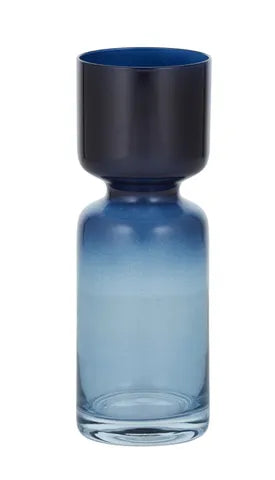 Navy blue Skyline Vase - PICK UP ONLY