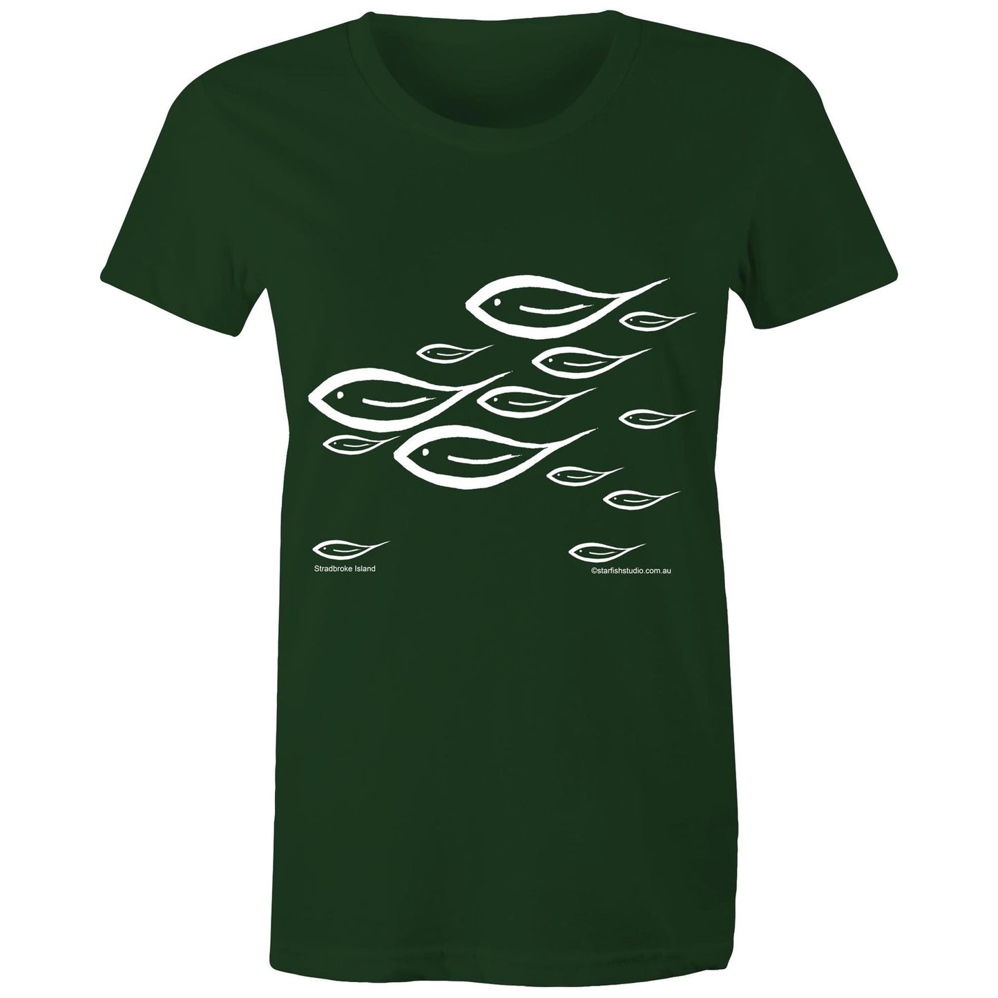 CUSTOM Ladies SWIMMING FISH T shirt