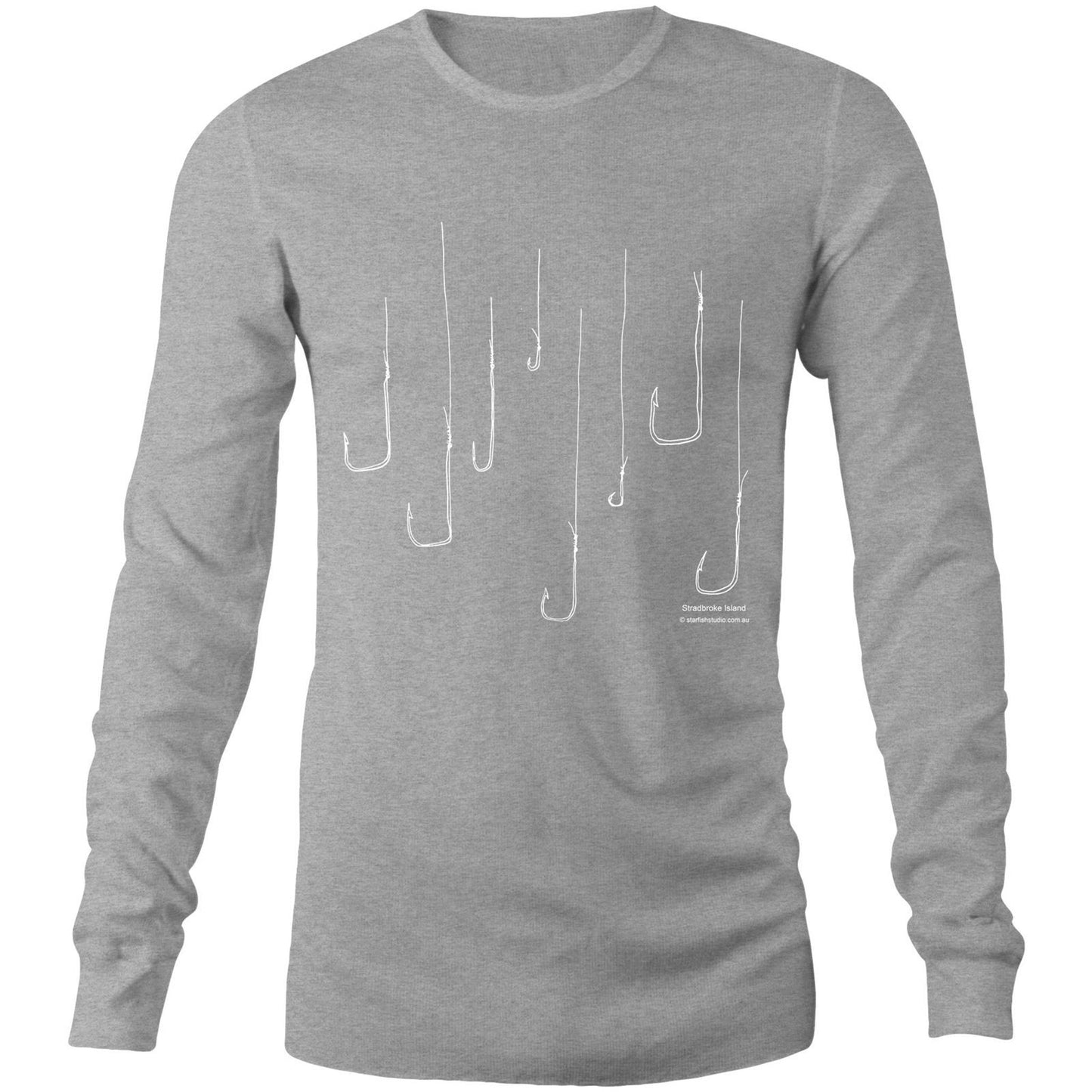 CUSTOM Unisex FISH HOOKS -  Long Sleeve T-Shirt